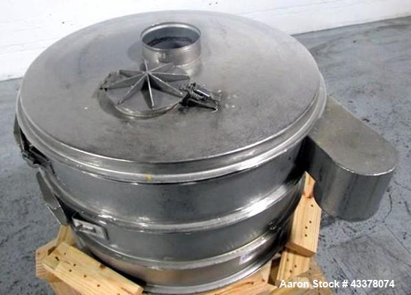 Used Sweco 30" Screen, Model LS30S666. Stainless steel construction including base, two deck design with cover, on base with 0.5hp, 440 volt motor, serial# LS30-184-5.