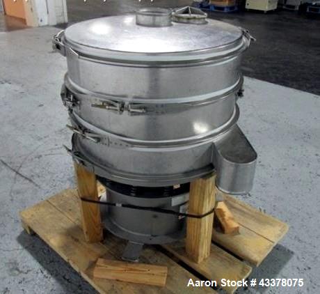 Used Sweco 30" Screen, Model LS30S666. Stainless steel construction including base, two deck design with cover, on base with 0.5hp, 440 volt motor, serial# BL888940.