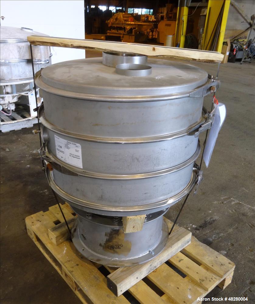Used Sweco Screener, Model LS30S86-001, 304 Stainless Steel. 