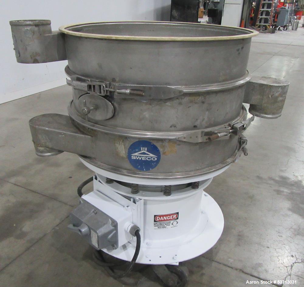 Sweco LS30S 30 Inch Circular Vibratory Screener - Used Stainless Separator