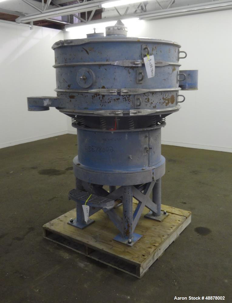 Used Sweco Screener, 48" Diameter, Model LS48C6886, Carbon Steel.