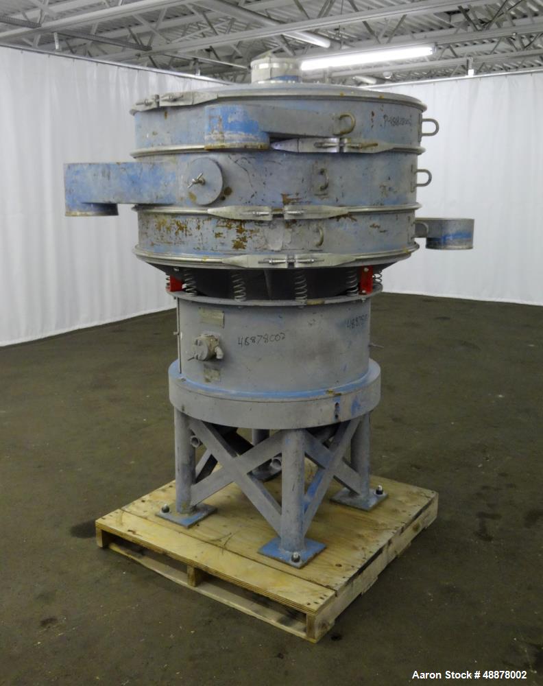 Used Sweco Screener, 48" Diameter, Model LS48C6886, Carbon Steel.