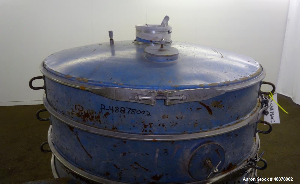 Used Sweco Screener, 48" Diameter, Model LS48C6886, Carbon Steel.