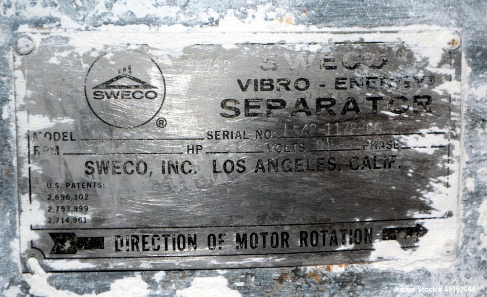 Used Sweco 48" Diameter Stainless Steel Vibratory Screener