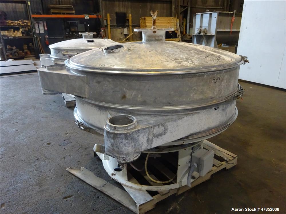 Used Sweco 60" Vibro Energy Separator, Model LS60-D88, 304 Stainless Steel.