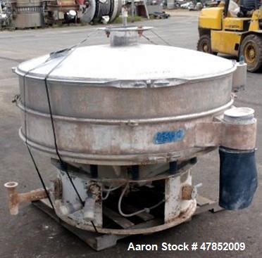 Used- Sweco 60" Vibro Energy Separator, Model LS60S8888, Stainless Steel.