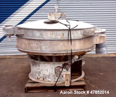 Used- Sweco 60" Vibro Energy Separator, Model LS60S8888, Stainless Steel.