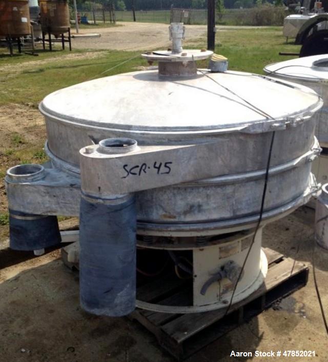 Used- Sweco 60" Vibro Energy Separator, Model LS60S88, Stainless Steel.