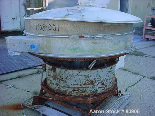 USED: Sweco screener model LS60. Stainless steel, 2 deck, open top. 2.5 hp motor, 3 phase, 1200 rpm.