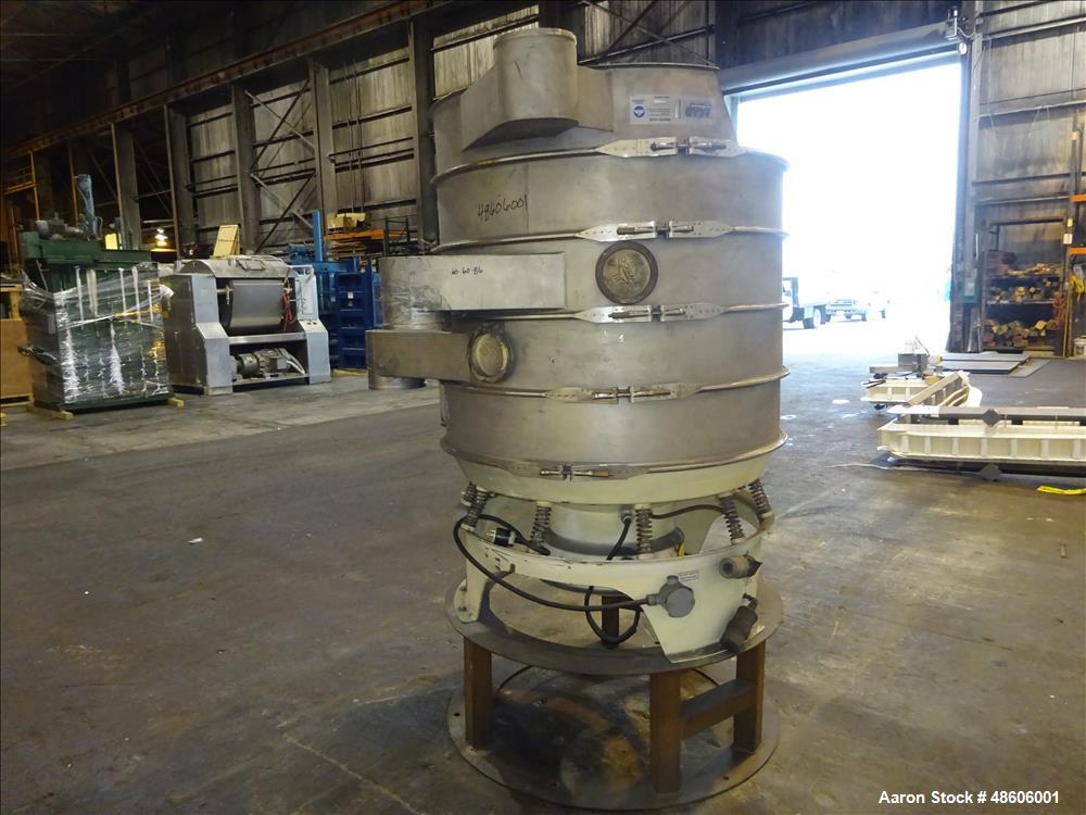 Used Sweco Screener / Separator, Model MX48S888TL, 48" Diameter, 304 Stainless