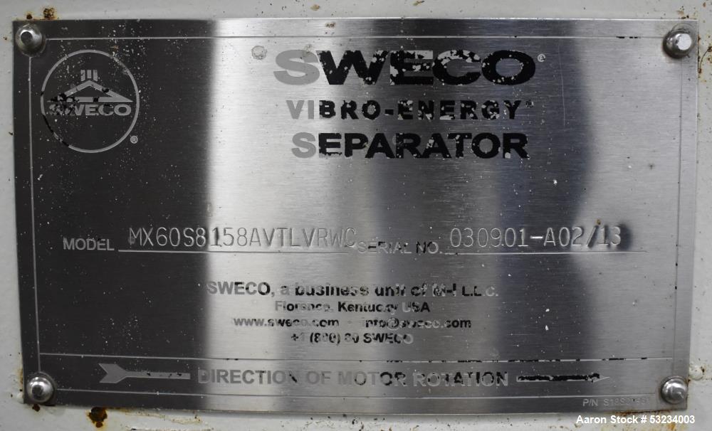 Sweco  60" Diameter MX60 Screener