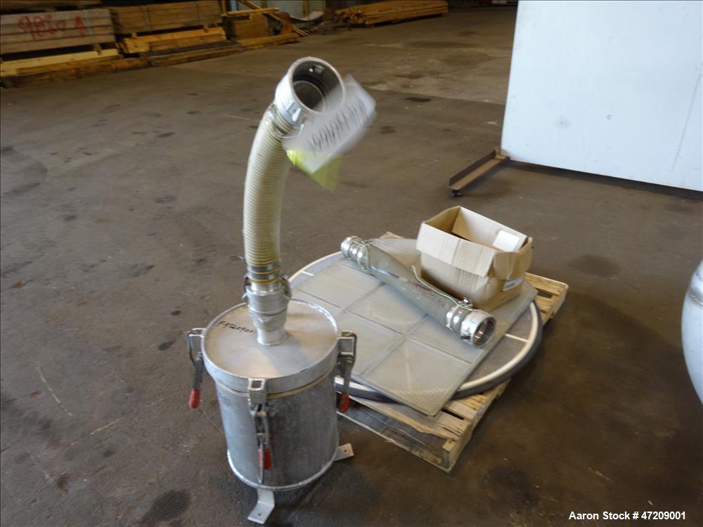 Used Sweco Pneumatic In-Line Pressure Sifter, Model PS60S241212, 304 Stainless