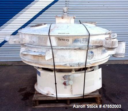 Used Sweco 60" Vibro Energy Separator, Model QC60S8156, Stainless Steel.