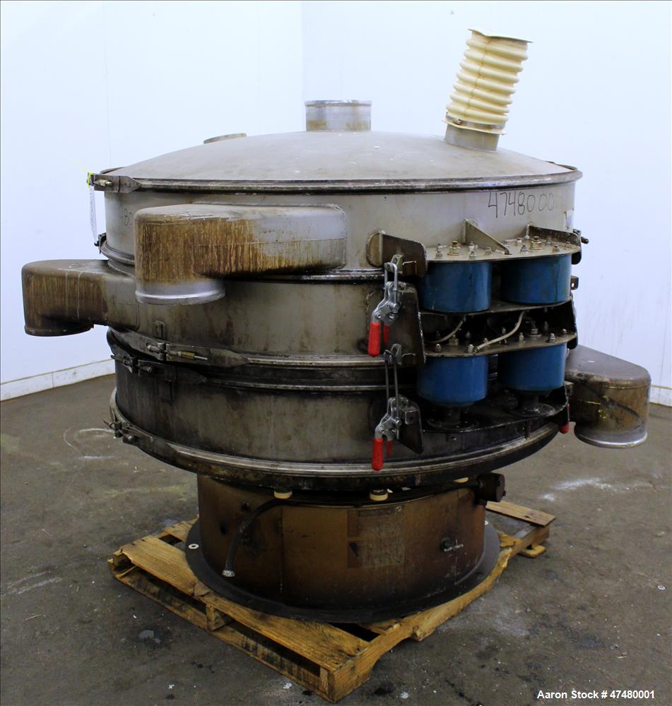 Used Sweco Screener, Model QC60S8288, 304 Stainless Steel.
