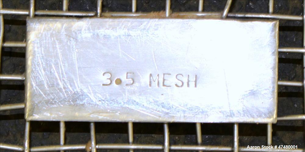 Used Sweco Screener, Model QC60S8288, 304 Stainless Steel.