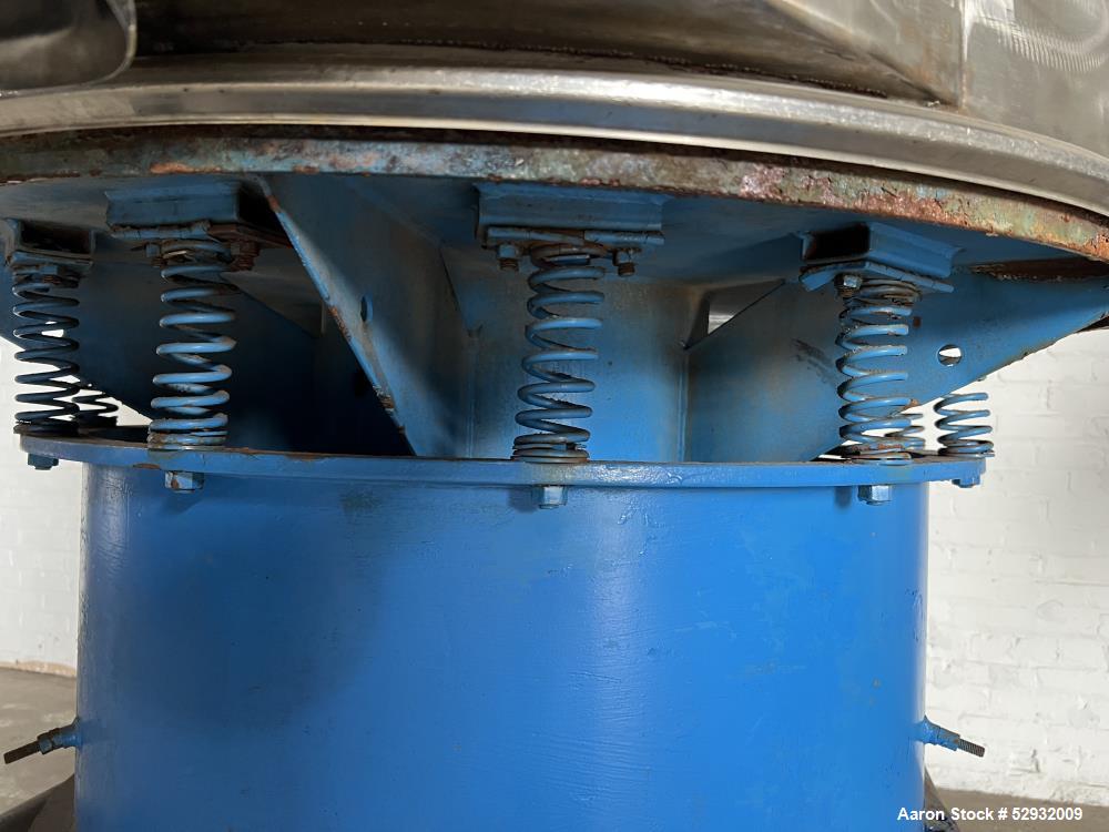 Used Sweco Sifter / Screener, Model S4806886, 48" Diameter, Stainless Steel. Single deck, 2 separation. Requires screen. Driven by a 1hp, 3/60/208-220/440 volt, 1755rpm motor. Clamp-on top cover with...