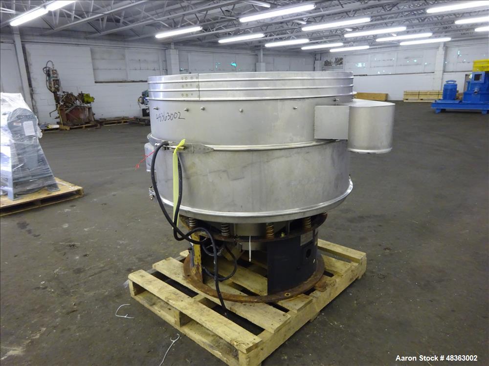Used Sweco Screener, Model S48S128, 48" diameter, 304 Stainless Steel.