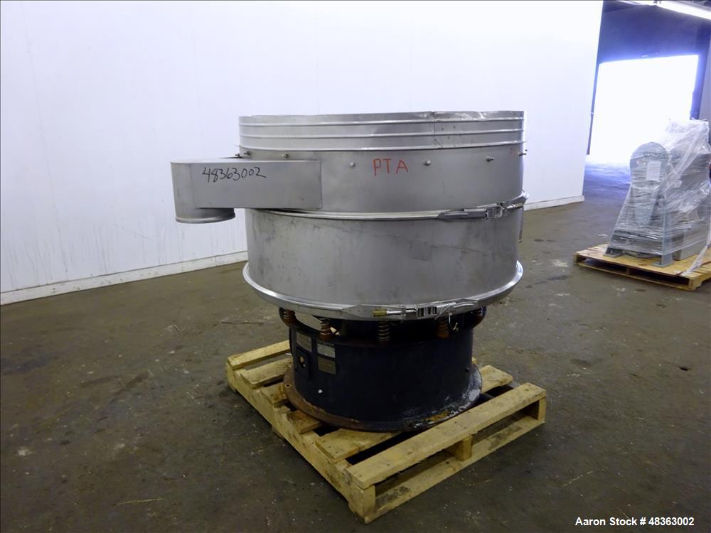 Used Sweco Screener, Model S48S128, 48" diameter, 304 Stainless Steel.
