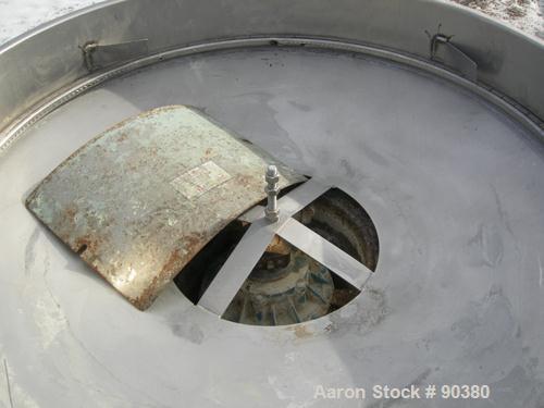 USED: Sweco Screener, Model S48S86, 304/316 stainless steel.48" diameter, single deck, 2 separation.No top cover or screens.Driven by a 1 hp, 3/60/550 volt, 1155 rpm motor.Mounted on a carbon steel b...