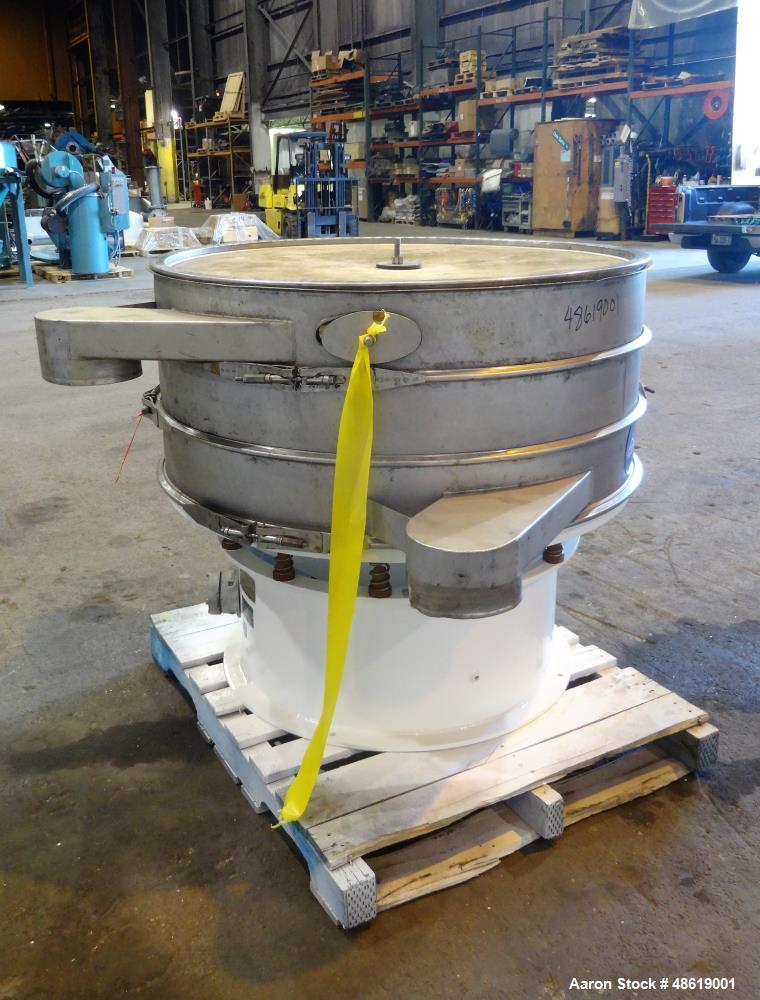 Used Sweco Vibratory Screen, Model S48US666, 304 Stainless Steel, 48" Diameter