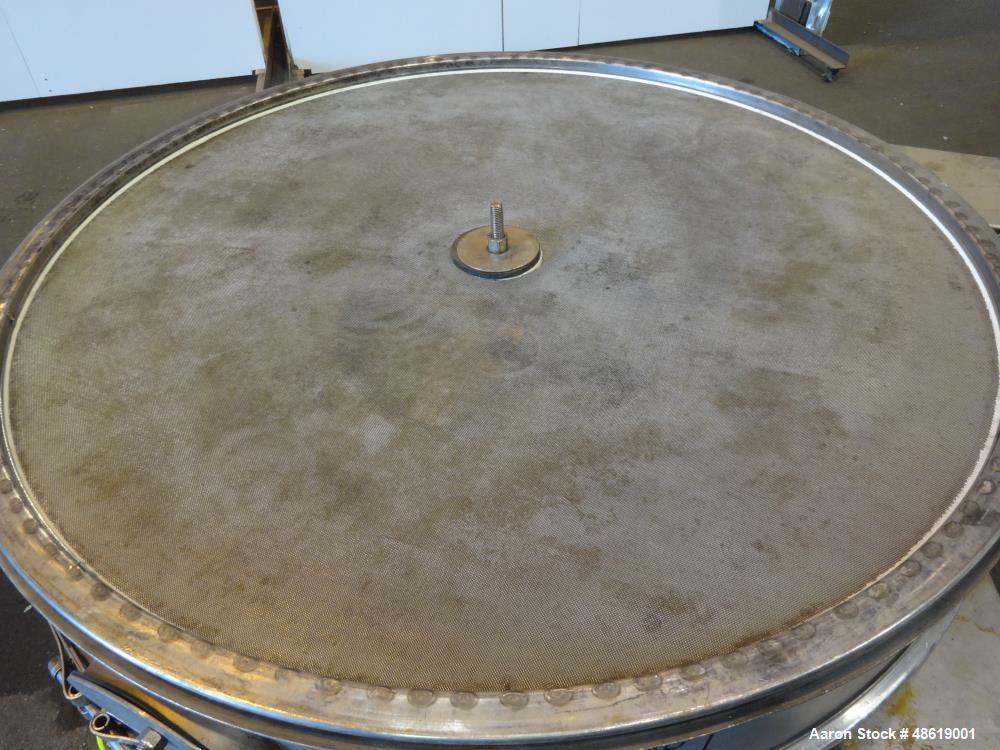 Used Sweco Vibratory Screen, Model S48US666, 304 Stainless Steel, 48" Diameter