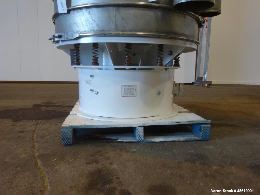 Used Sweco Vibratory Screen, Model S48US666, 304 Stainless Steel, 48" Diameter