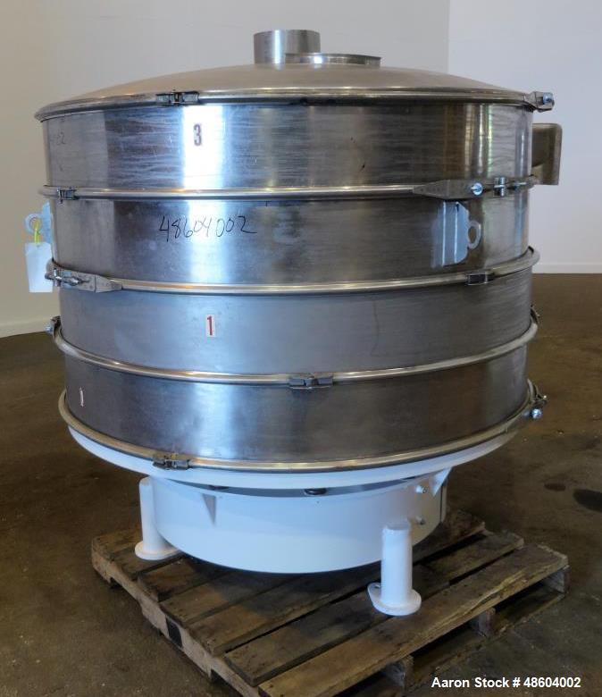 Used Sweco Screener, Model SS60S, 304 Stainless Steel.