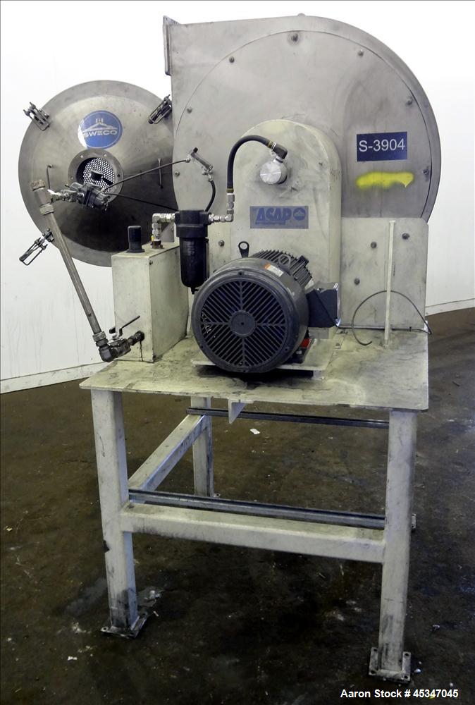 Used Sweco Turbo Screen, Model TS30S