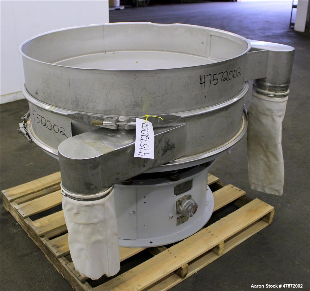 Used Sweco Screener, Model US48S888, 304 Stainless Steel.