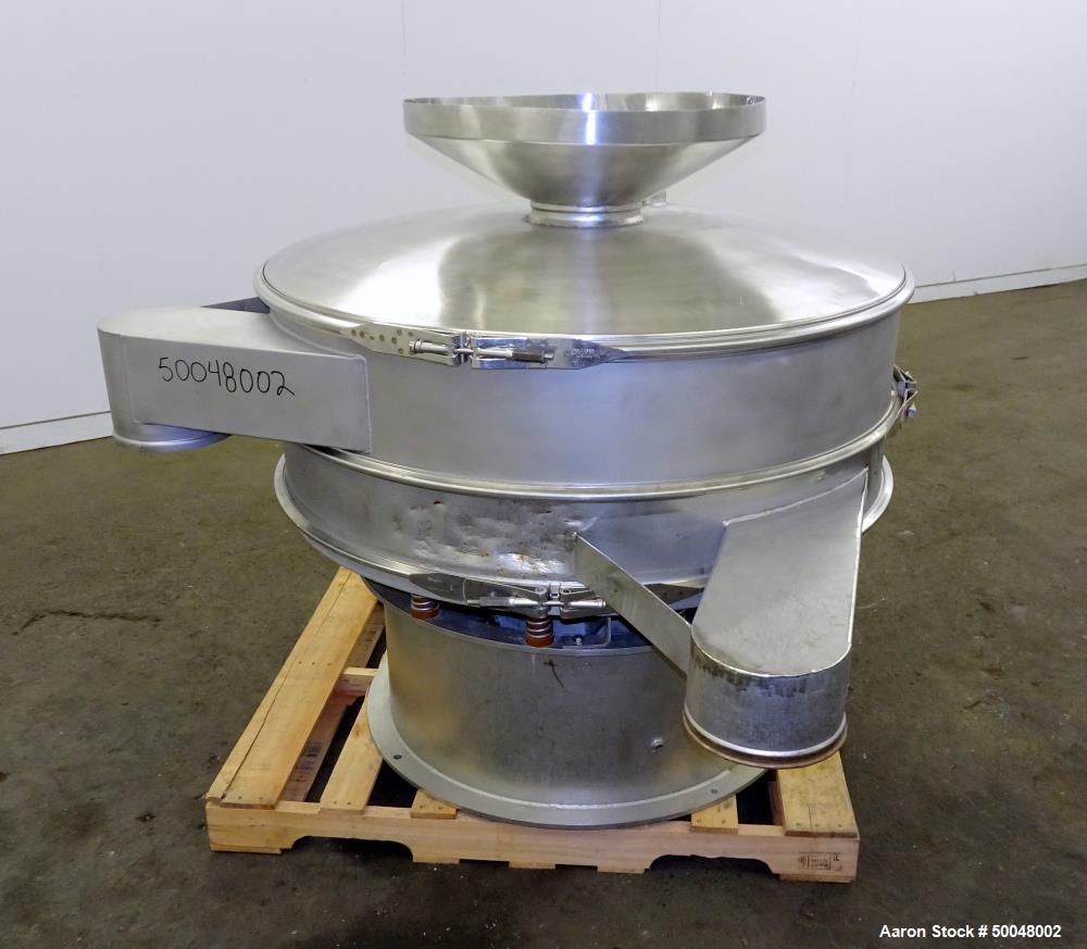 Used Sweco Screener, 48" Diameter, Model US48S, Stainless Steel.