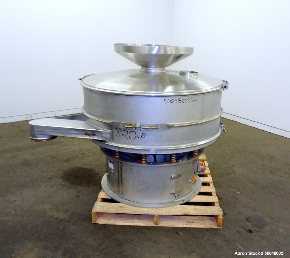 Used Sweco Screener, 48" Diameter, Model US48S, Stainless Steel.