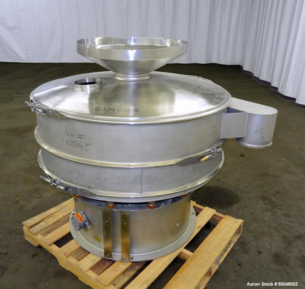 Used Sweco Screener, 48" Diameter, Model US48S, Stainless Steel.