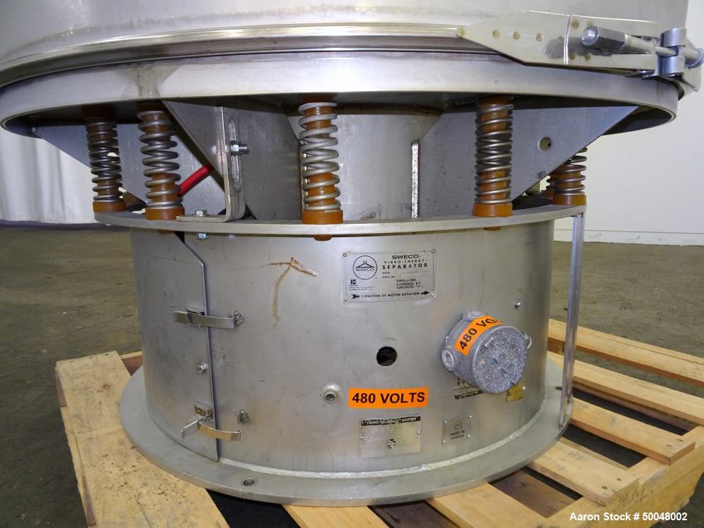 Used Sweco Screener, 48" Diameter, Model US48S, Stainless Steel.
