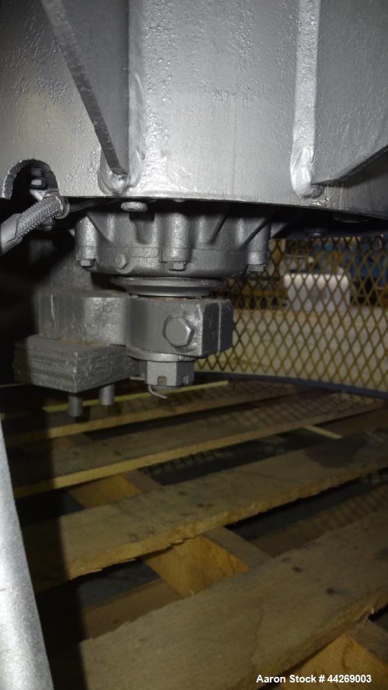 Used Sweco Screener, Model US72108, 316 Stainless Steel. 72” Diameter, single deck, 2 separation, with top cover. Driven by a 5hp, 3/60/230/460 volt, 1200 rpm motor. Mounted on a carbon steel base. M...