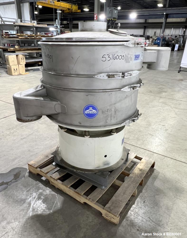 Sweco 40" Diameter Model XS40S1248P4SFTLW6 Stainless Steel Screener
