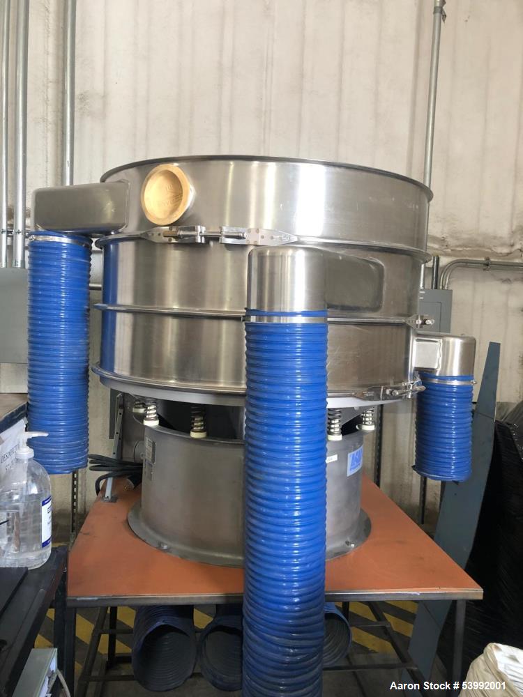 Used Sweco Separator, Vibro-Energy, 48" Stainless steel.  3 Deck.