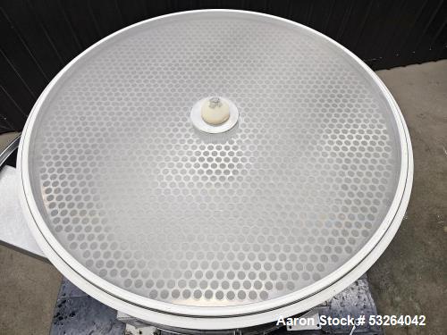 Used Sweco Vibrating Screener, Model XS48S666TLWC | 48” Diameter | 4-Deck Stainless Steel | 2.5 HP, 460V | Equipped with 26T, 28T & 60T Screens