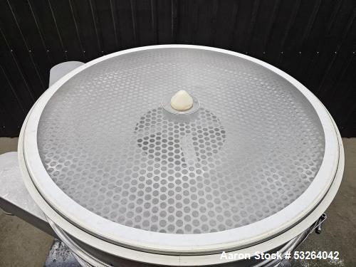 Used Sweco Vibrating Screener, Model XS48S666TLWC | 48” Diameter | 4-Deck Stainless Steel | 2.5 HP, 460V | Equipped with 26T, 28T & 60T Screens