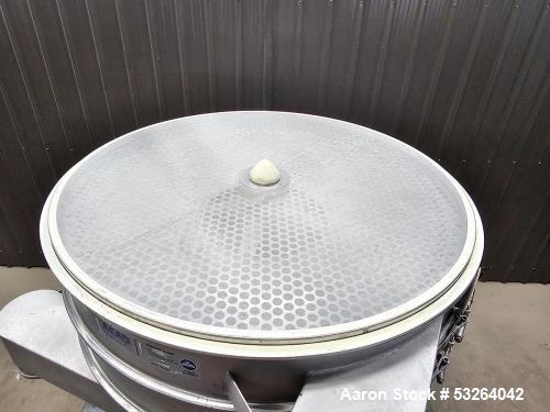Used Sweco Vibrating Screener, Model XS48S666TLWC | 48” Diameter | 4-Deck Stainless Steel | 2.5 HP, 460V | Equipped with 26T, 28T & 60T Screens