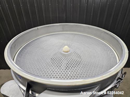 Used Sweco Vibrating Screener, Model XS48S666TLWC | 48” Diameter | 4-Deck Stainless Steel | 2.5 HP, 460V | Equipped with 26T, 28T & 60T Screens