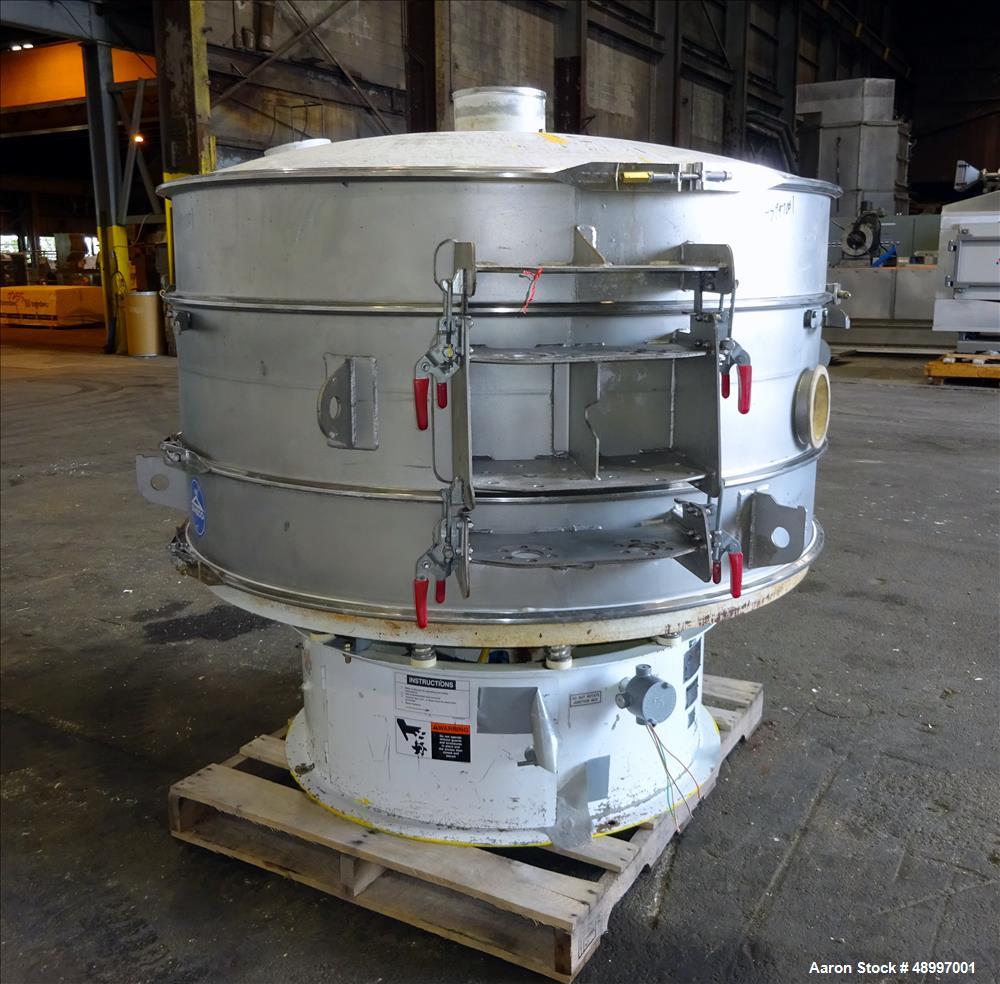Used Sweco Screener Separator, Model XS60C88, 60" Diameter, 304 Stainless Steel