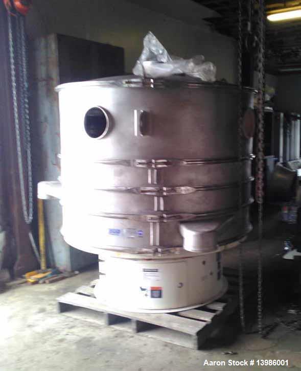 Used Sweco Screen. Stainless Steel, 60", 3 deck Model XS60S81866WC. Miror finish. Motor missing.