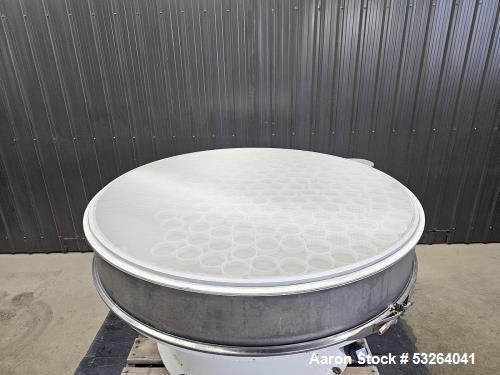 Used Sweco Vibrating Screener, Model XS60S888TLWC | 60” Diameter | 3-Deck Stainless Steel | 2.5 HP, 460V | Self-Cleaning Sandwich Screens