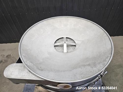 Used Sweco Vibrating Screener, Model XS60S888TLWC | 60” Diameter | 3-Deck Stainless Steel | 2.5 HP, 460V | Self-Cleaning Sandwich Screens