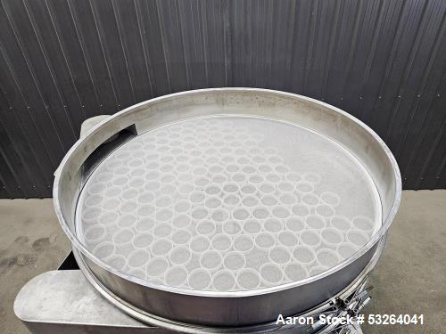 Used Sweco Vibrating Screener, Model XS60S888TLWC | 60” Diameter | 3-Deck Stainless Steel | 2.5 HP, 460V | Self-Cleaning Sandwich Screens