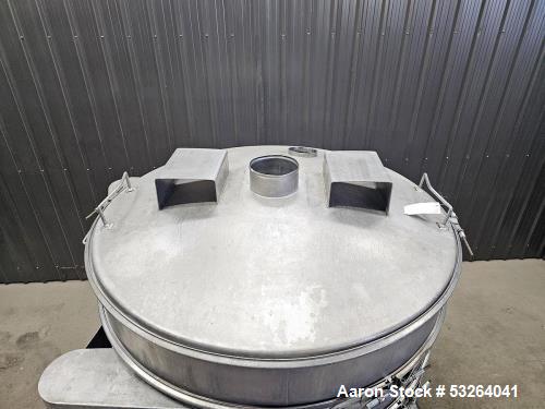 Used Sweco Vibrating Screener, Model XS60S888TLWC | 60” Diameter | 3-Deck Stainless Steel | 2.5 HP, 460V | Self-Cleaning Sandwich Screens