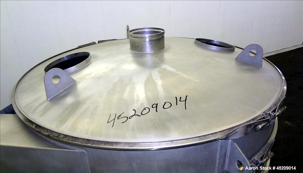 Used Sweco Screener, 60" Diameter, 304 Stainless Steel. Single deck, 2 separations, includes top cover, no screens. Driven by a 2.5 hp, 3/60/460 volt, 1160 rpm motor. Mounted on a carbon steel base. ...