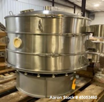 Sweco 72 Inch Vibrating Screen Separator – Double Deck, 5HP, Stainless Steel