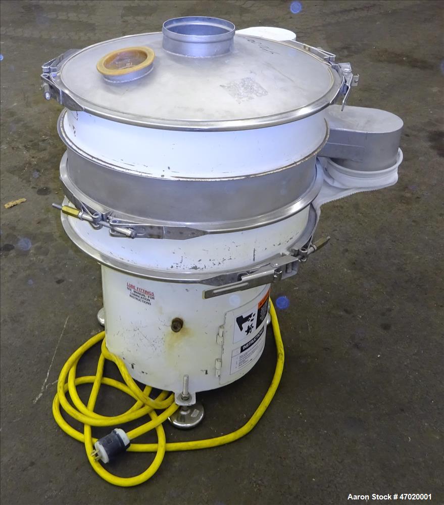Used Sweco Screener, Model ZS24C44, 304 Stainless Steel.