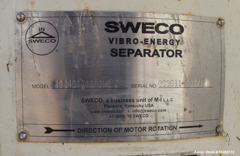 Used- Sweco Screener, 24" Diameter, Model ZS24S4444P3WC